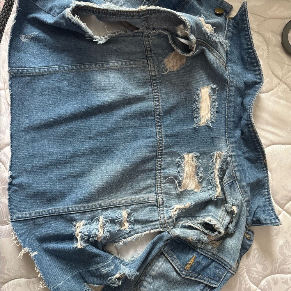 Distressed Denim Jacket